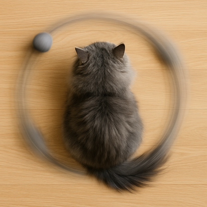 Balle interactive pour chat